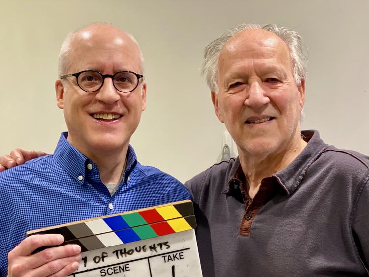 Leigh Nystrom with Werner Herzog