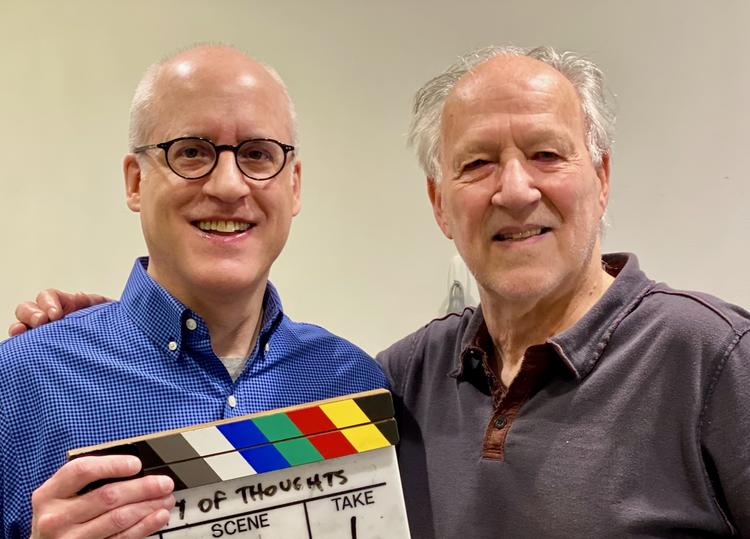 Leigh Nystrom with Werner Herzog
